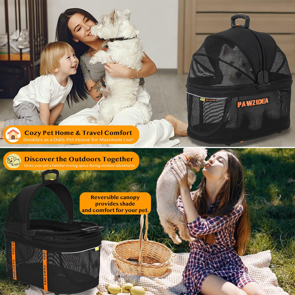 PAWZIDEA cesta XL y portavasos para llevar extras