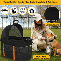 PAWZIDEA interior de malla aireada para confort del animal