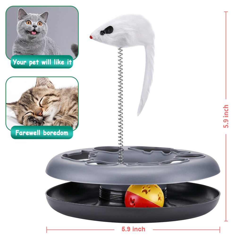 Pawzone conjunto interactivo para interiores, diseño robusto para gatos de interior.