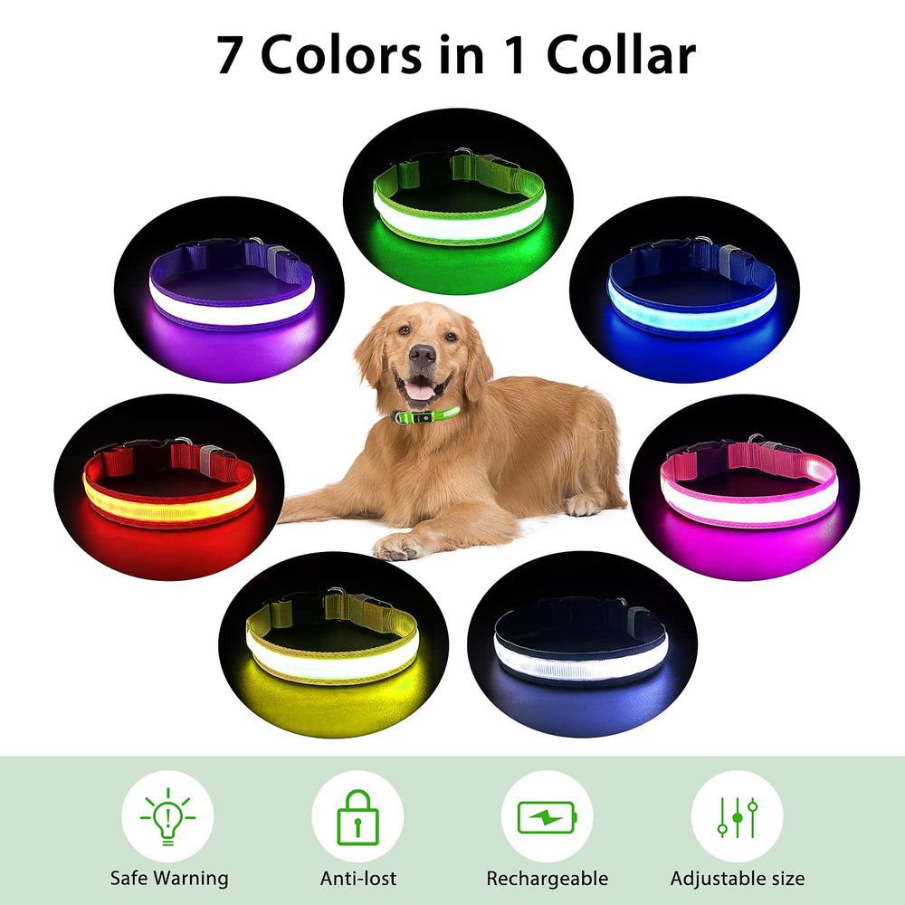 PcEoTllar collar lumínico resistente al agua para juegos húmedos.