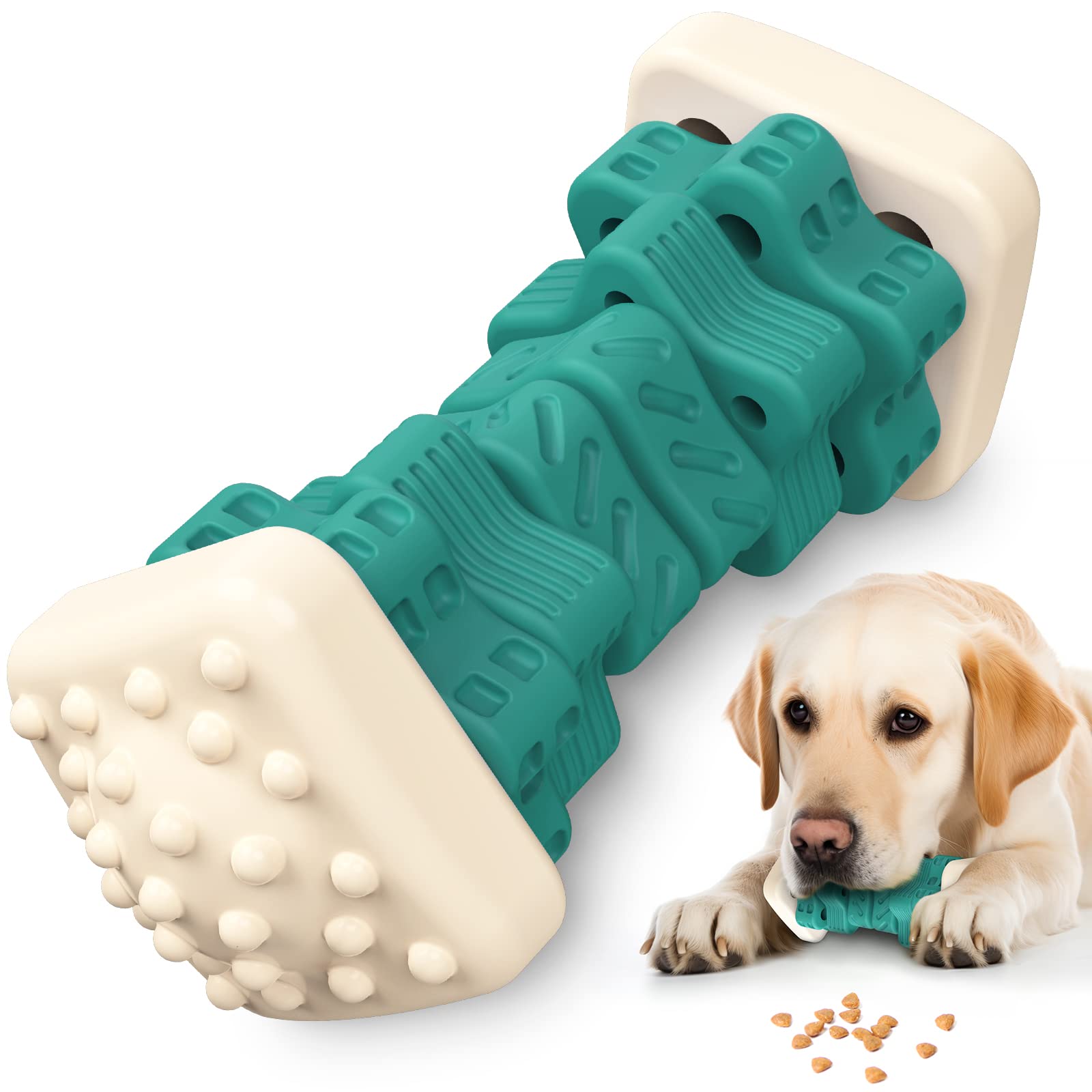 PcEoTllar juguete mordedor indestructible verde para perros