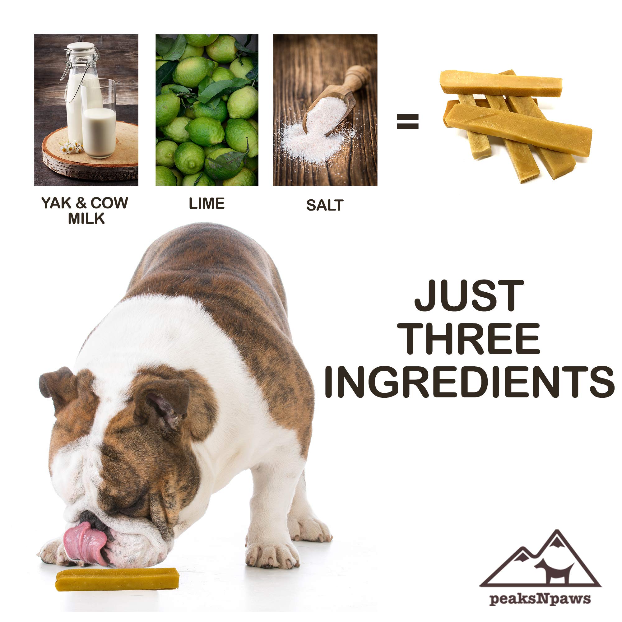peaksNpaws yak chews sin olor, opción limpia para la higiene diaria