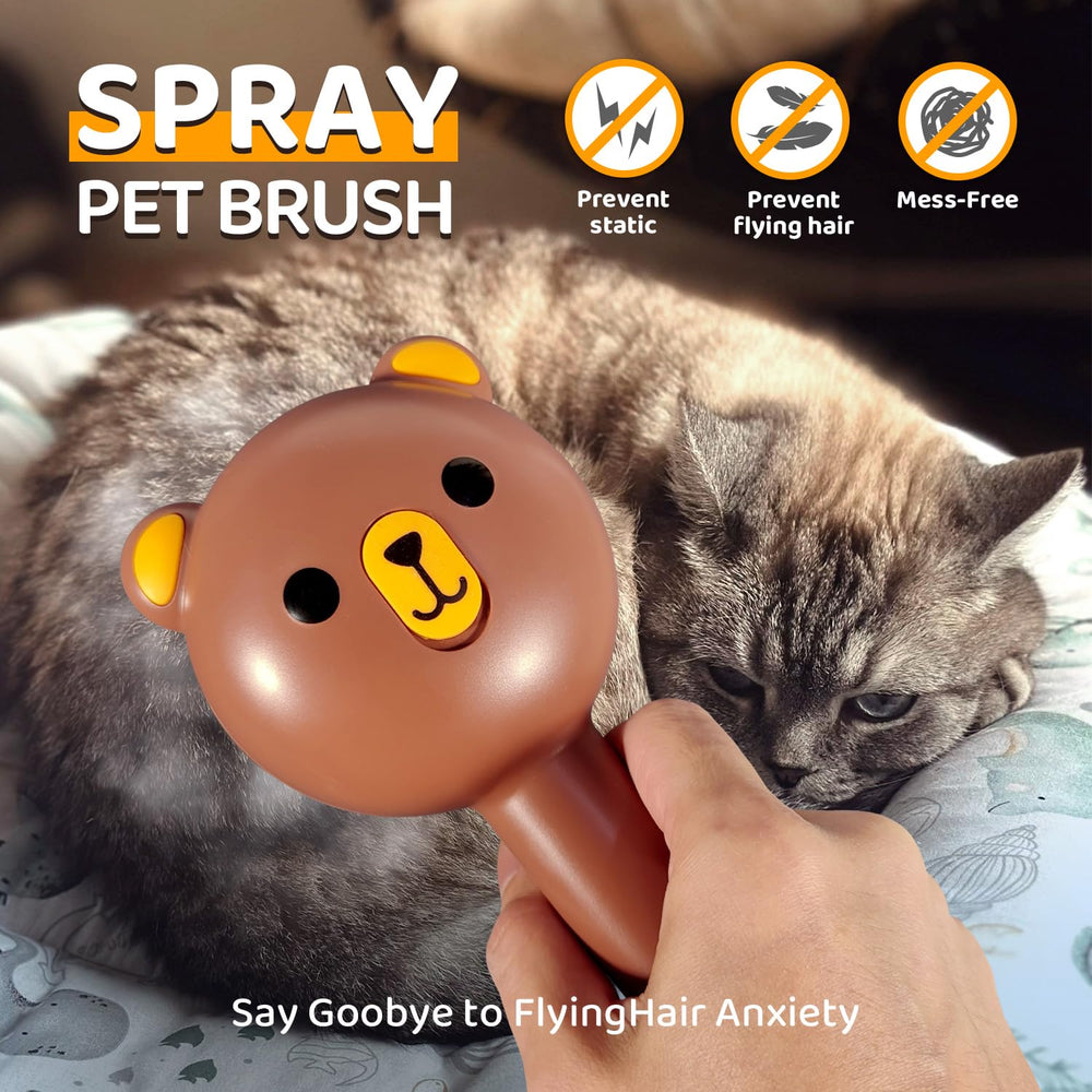 Pecait Cepillo Vapor para Gatos diseño ergonómico para un agarre seguro