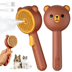 Pecait Cepillo Vapor para Gatos con Modos para un cepillado suave