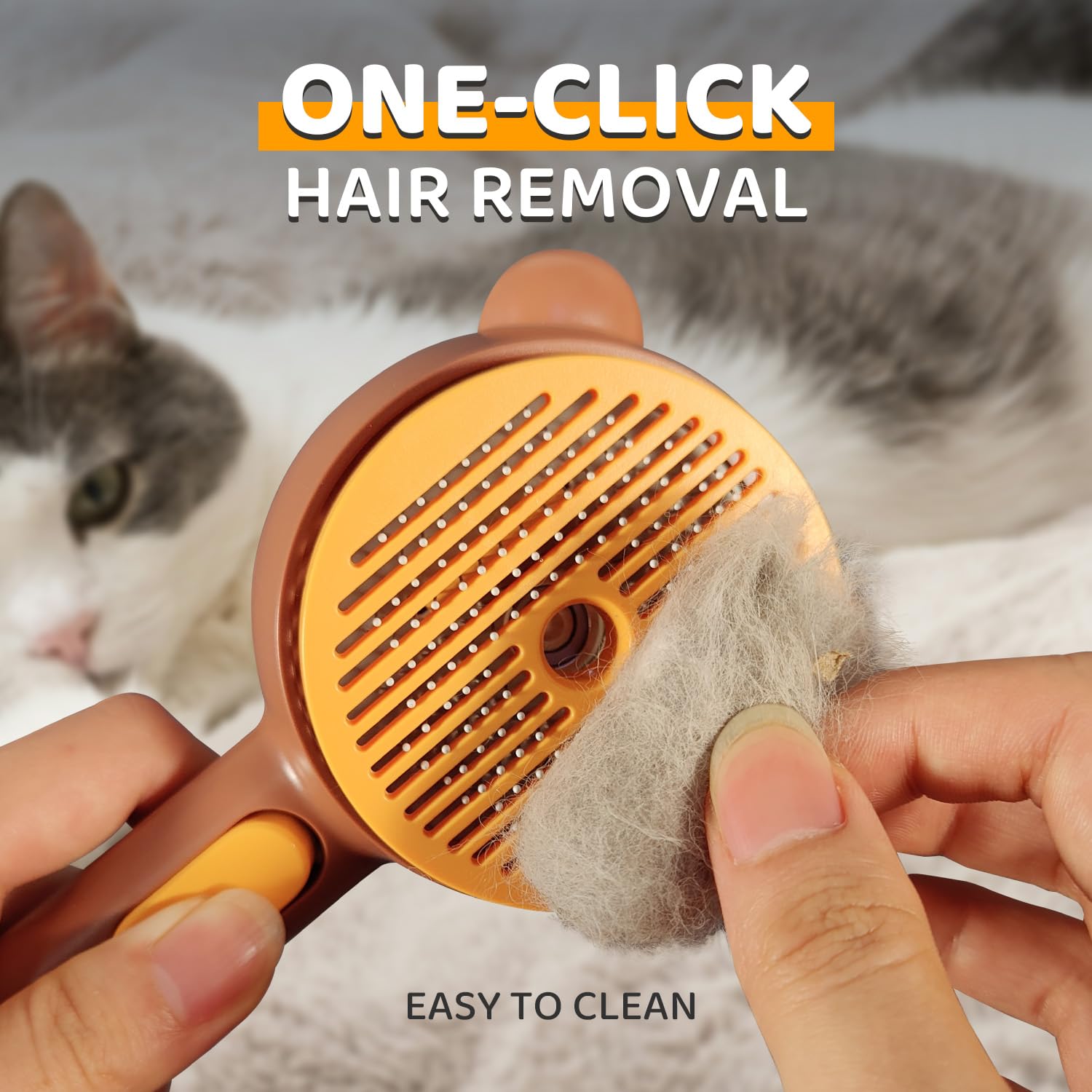 Pecait Cepillo Vapor para Gatos uso diario en casa y baño