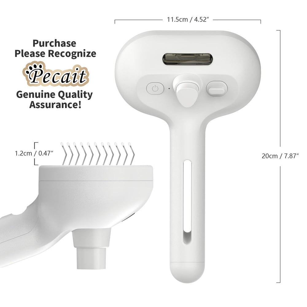 Pecait Cepillo adaptable para pelos largos y cortos de gato