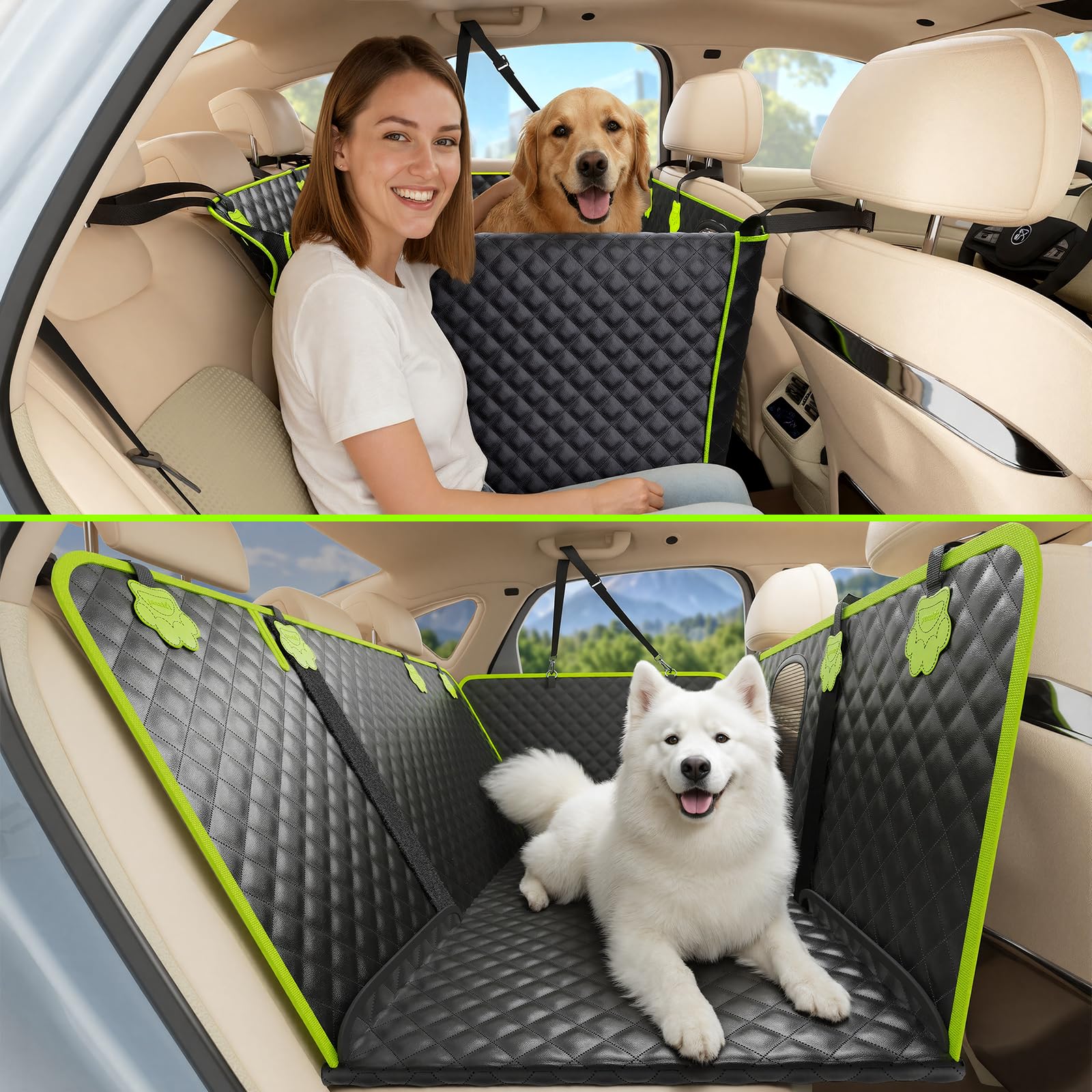 Pecute: hamaca para asiento trasero que protege contra pelo y derrames.