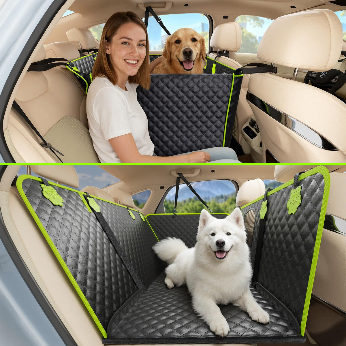 Pecute: hamaca para asiento trasero que protege contra pelo y derrames.