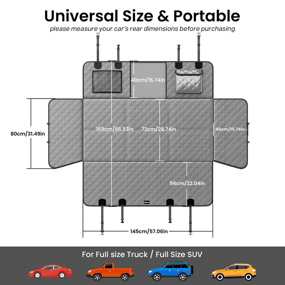 Cobertura total para coches grandes y camionetas.