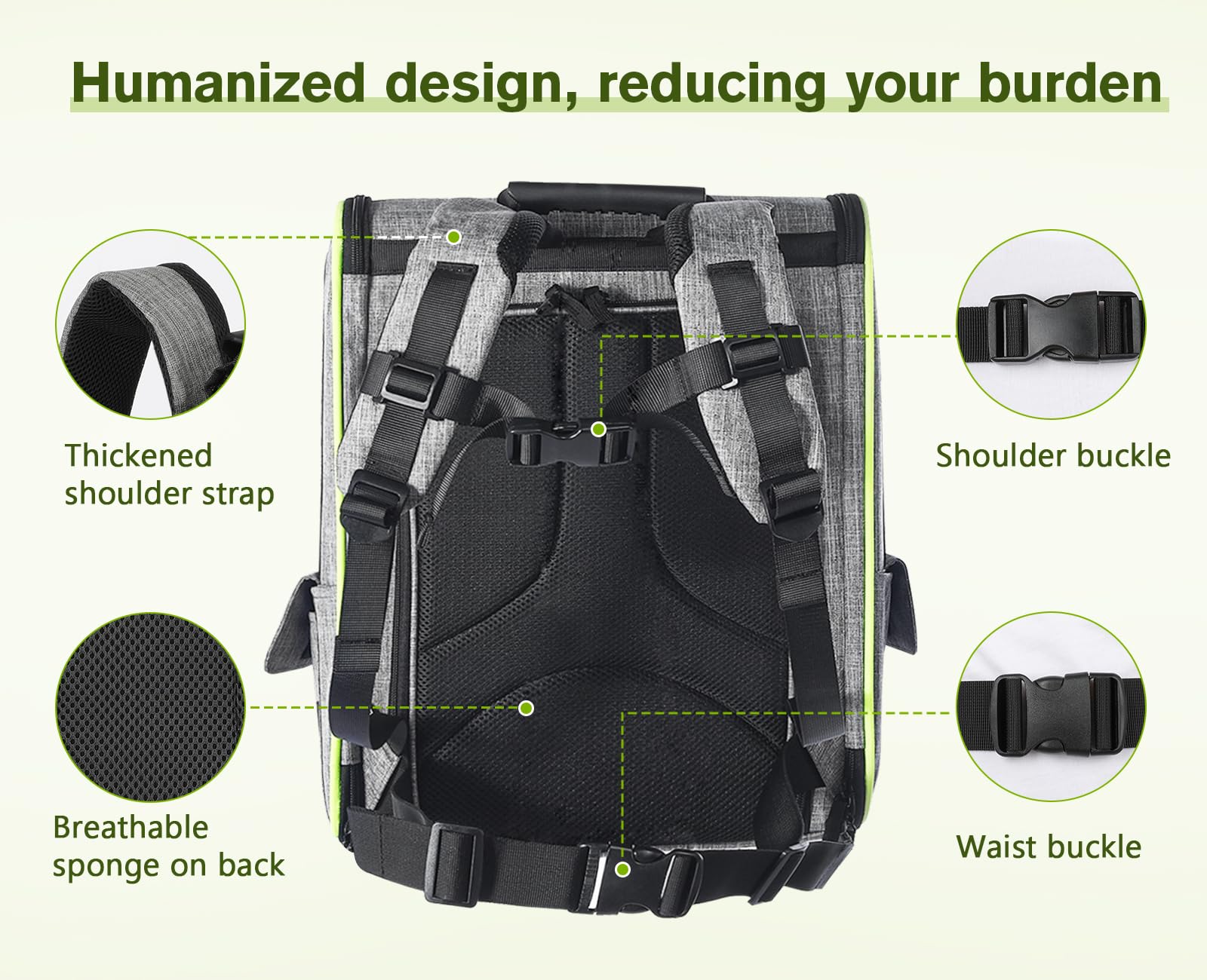Pecute cuerda de seguridad retráctil para evitar escapes.