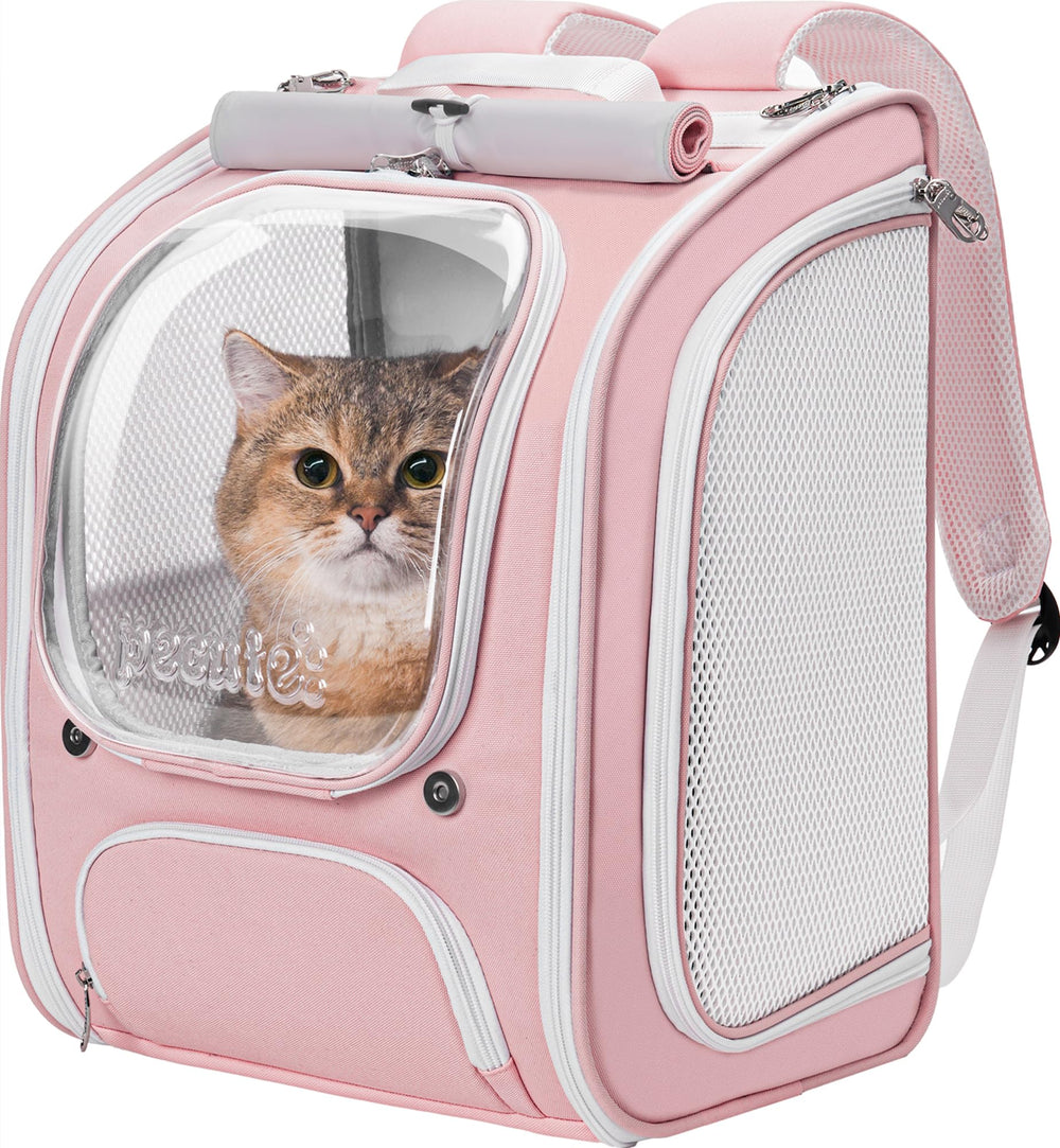Pecute Mochila Gato con burbuja espacio amplio para viajar cómodo