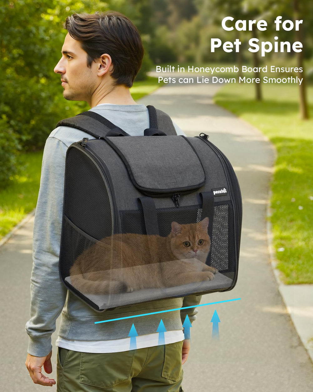 Pecute Mochila para Gato, uso-para-salidas: ideal para paseos y viajes cortos.