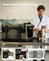 Pecute jaula gatos con malla transpirable para mayor ventilación