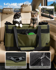 Pecute jaula gatos con sombrilla retráctil para protección solar