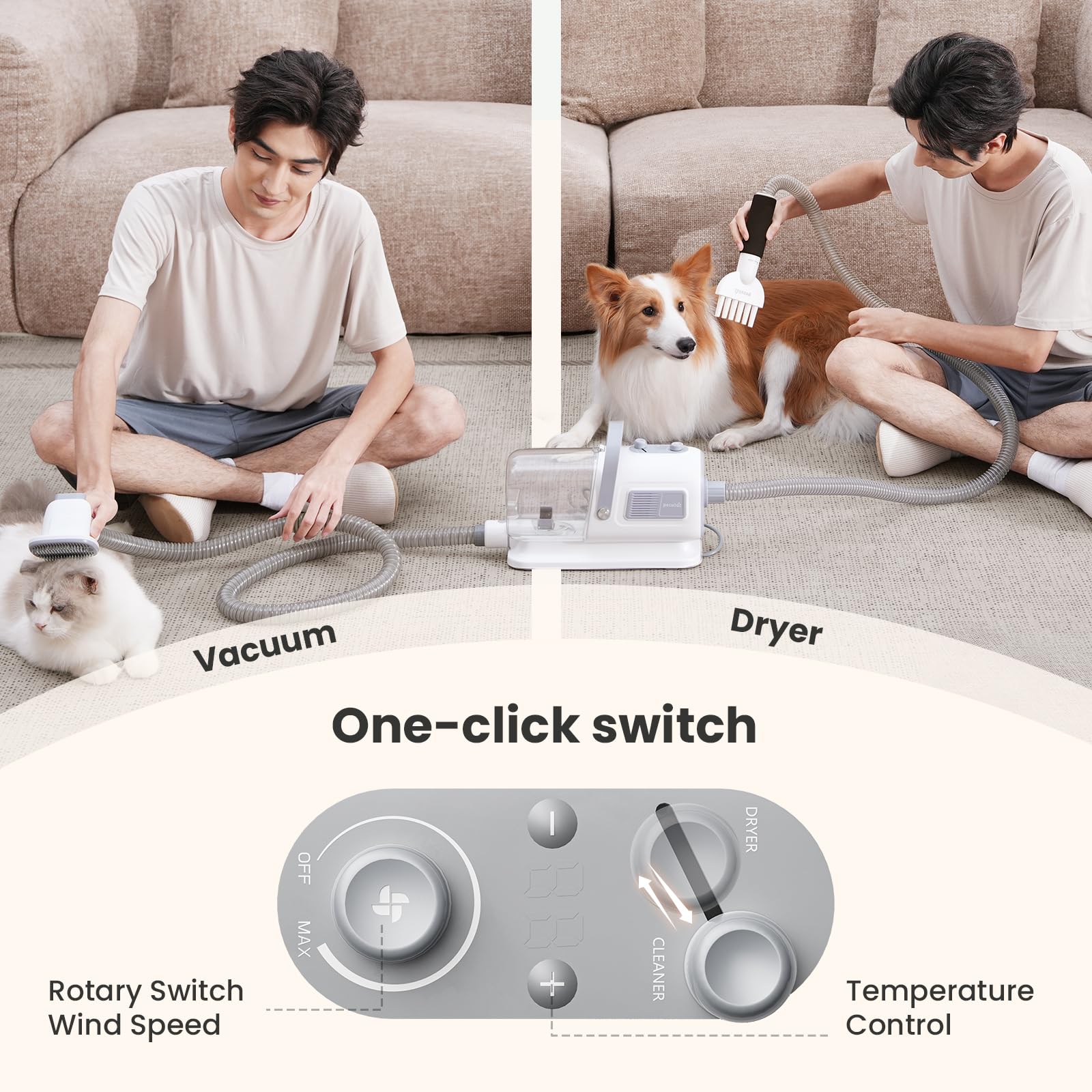 Manguera de secado Pecute, flujo suave para un secado cómodo.