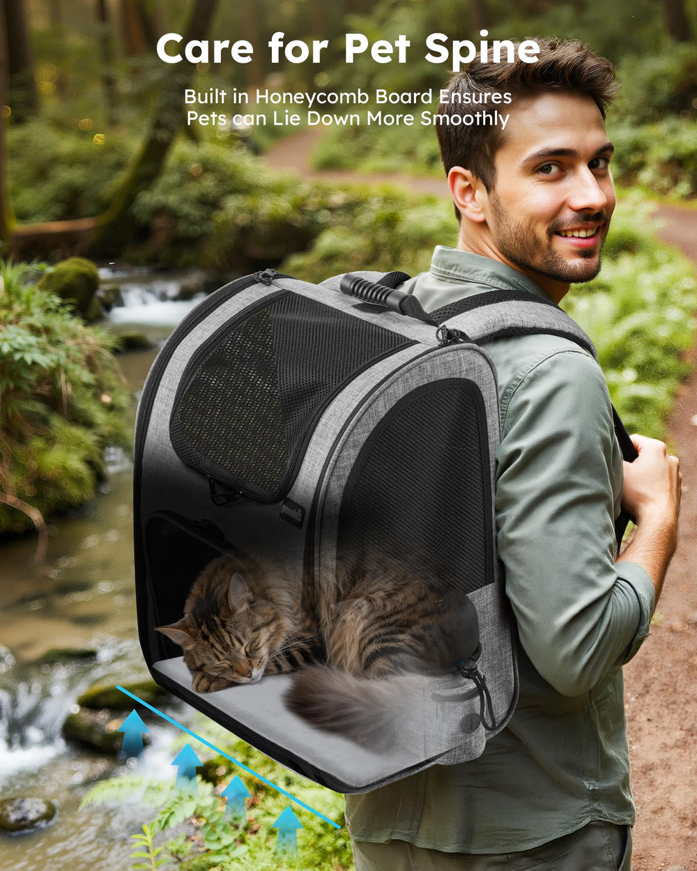 Clip de seguridad para evitar escapes en la Mochila Pecute.