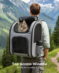 Correas acolchadas de la Mochila Pecute para gato con ajuste cómodo.