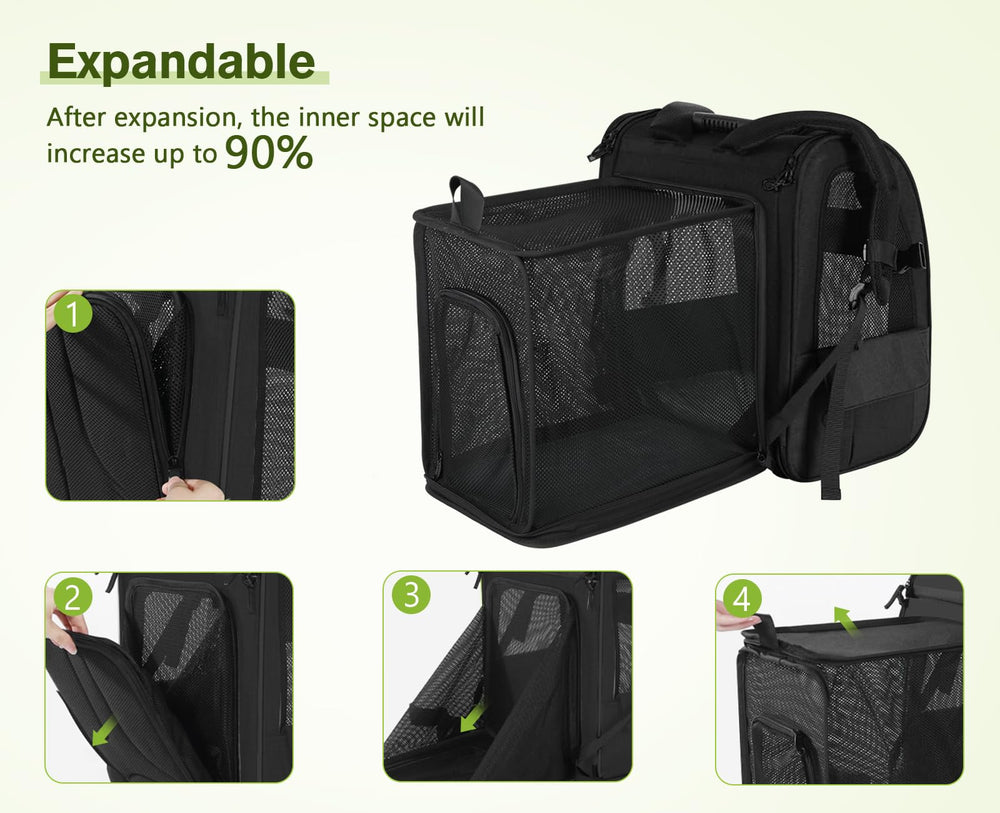 Pecute Mochila Gato: material Oxford impermeable y resistente