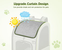 Pecute Mochila Porta-Gato con ventilación 4-lados para flujo de aire constante.