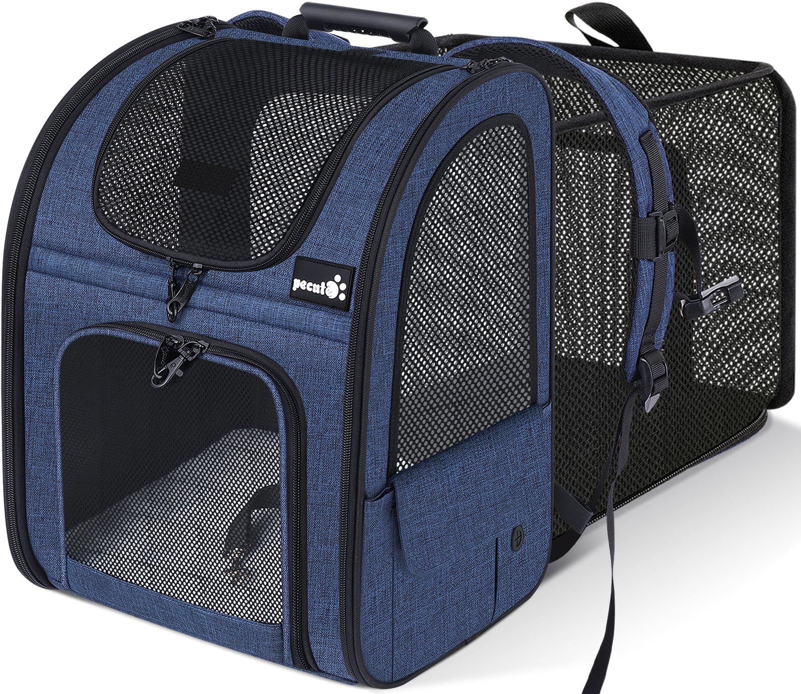 Pecute Mochila de transporte para mascotas con dimensiones adecuadas para confirmar ajuste