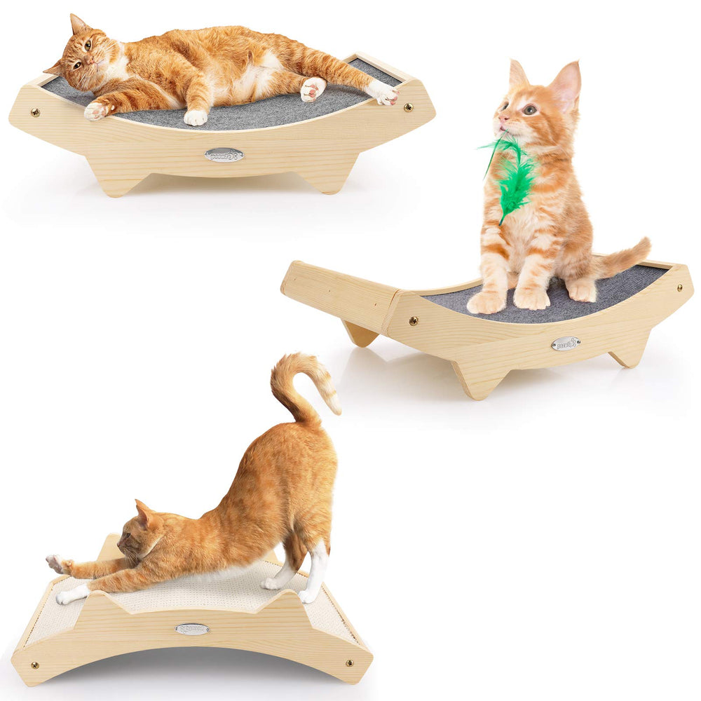 Pecute rascador sisal natural, superficie duradera para uñas y juego.