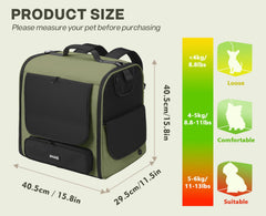 Pecute Mochila seguridad gato con cierre doble para mayor tranquilidad