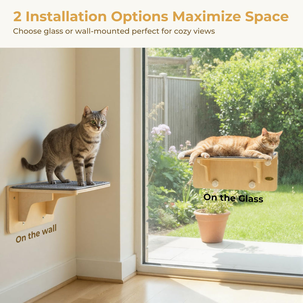 Pecute sujeciones ventosa grandes para gatos, agarre seguro durante saltos.