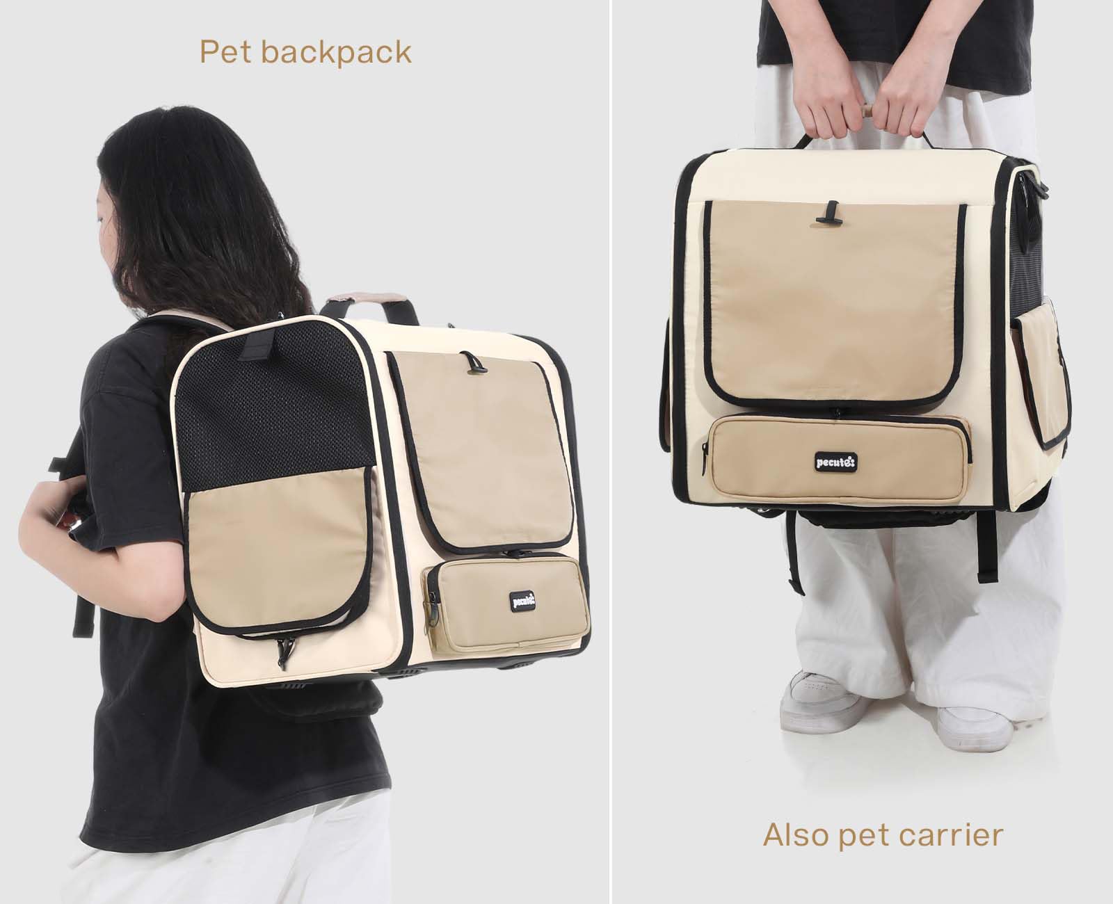 Pecute transportín: versión convertible a tienda para camping.