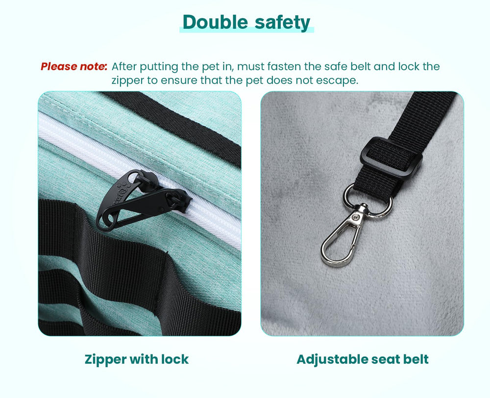 Entrada doble en Pecute transportín para gatos para acceso conveniente.
