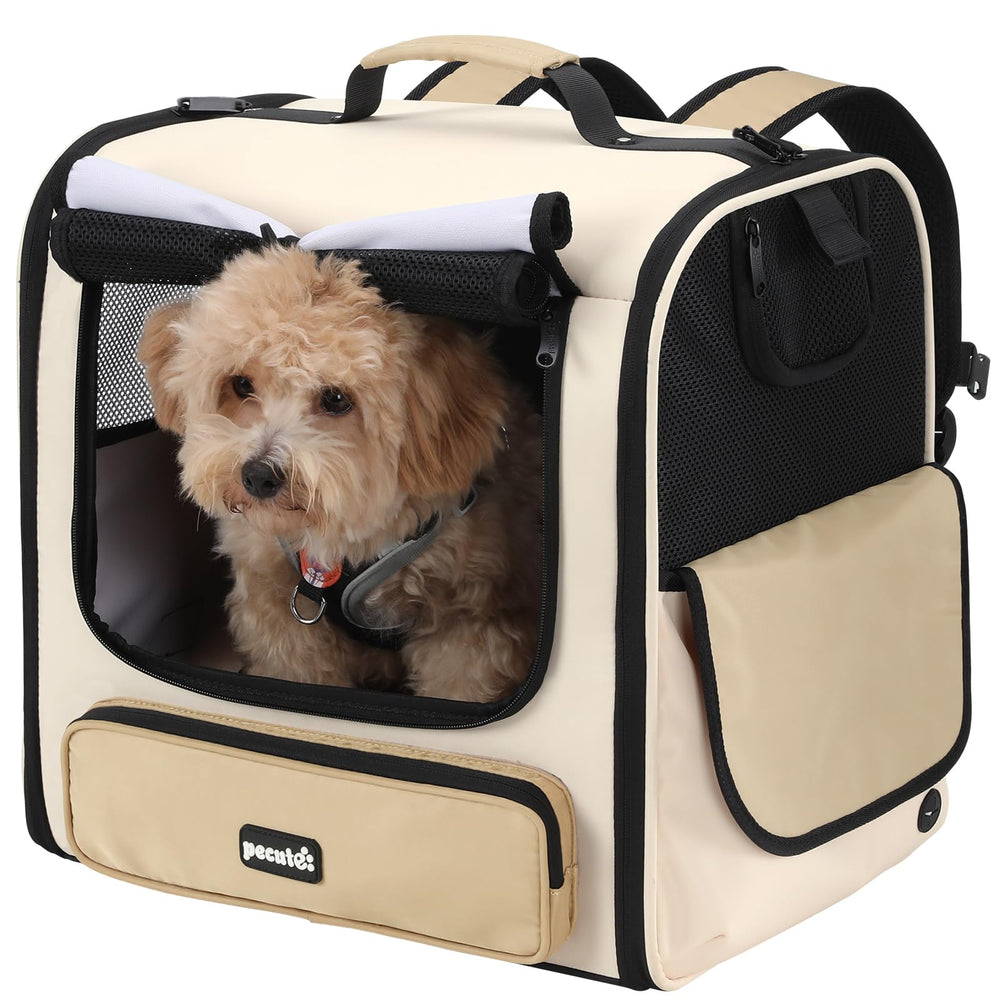 Pecute transportín para gato: interior espacioso para descansar.