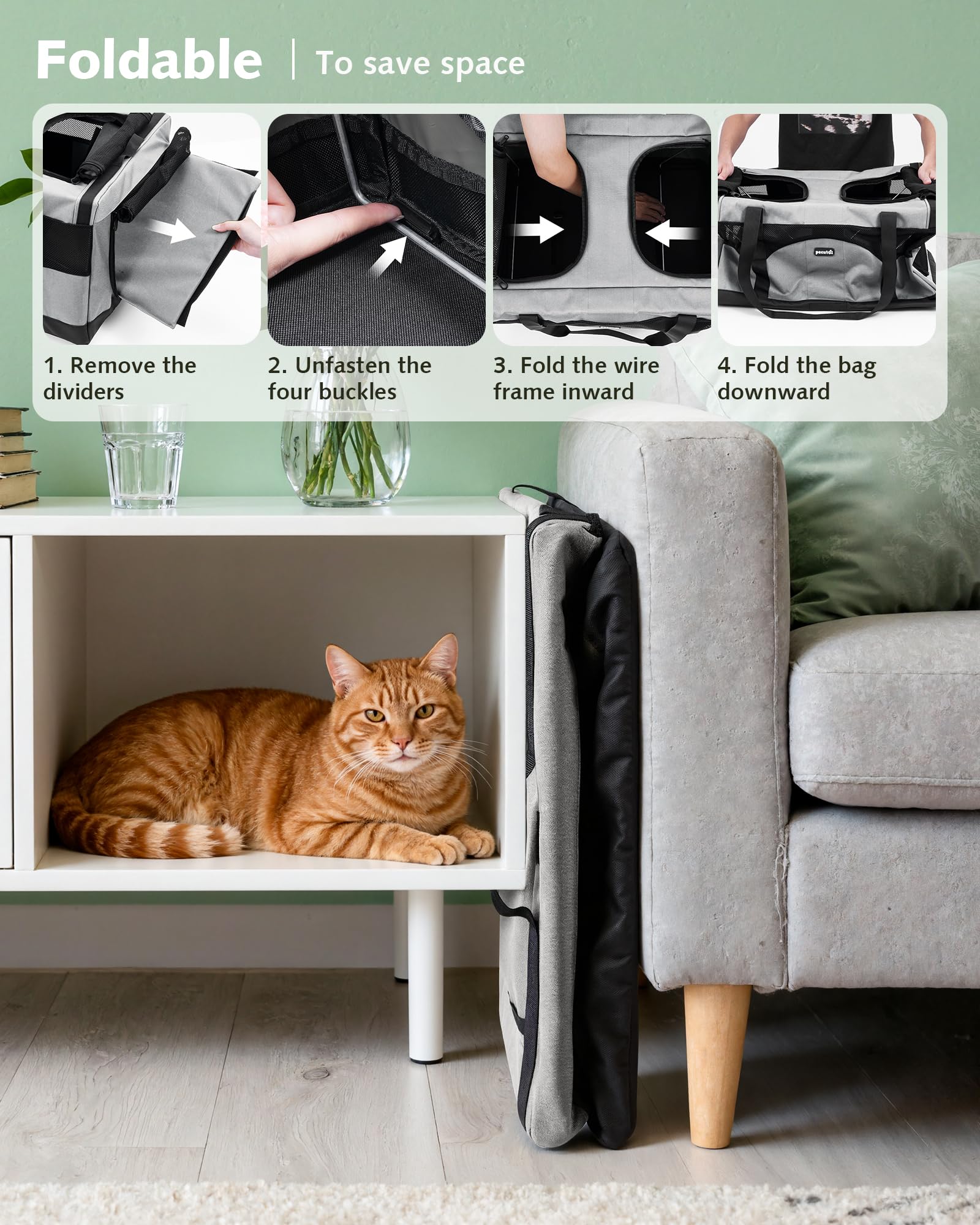 Pecute transportín para gatos: ideal para viaje y veterinario