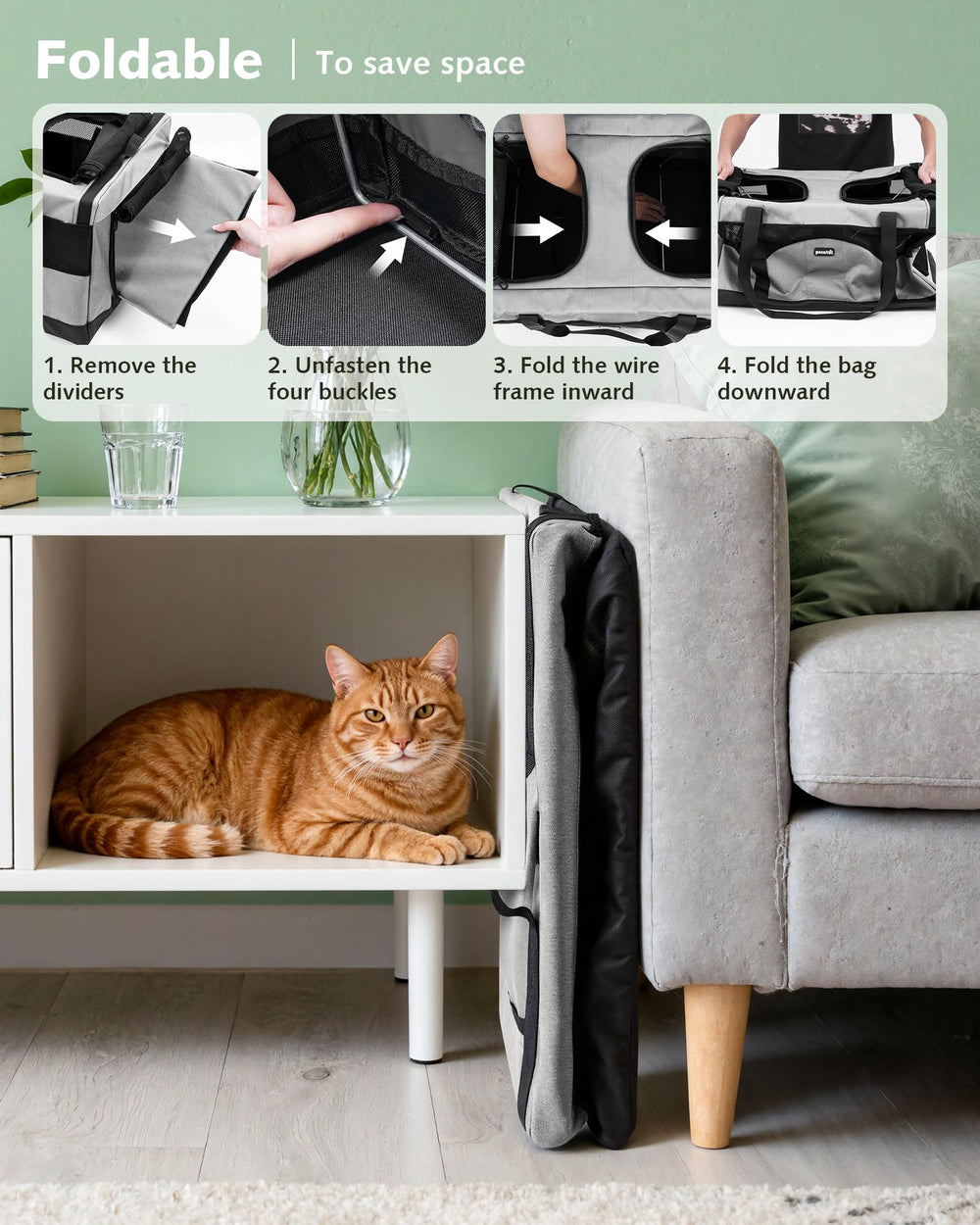 Pecute transportín para gatos: ideal para viaje y veterinario