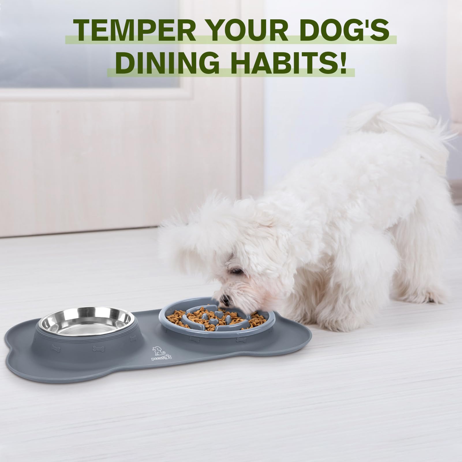 Pecute comedero lento mejora la experiencia de comer de tu mascota