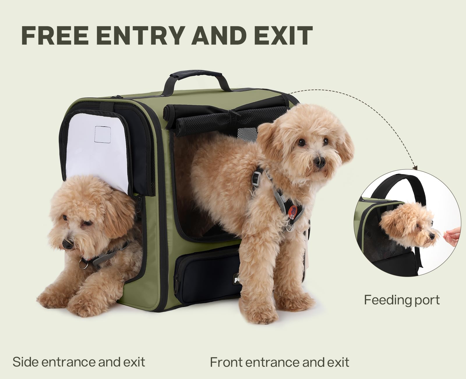 Pecute uso versátil para senderismo y camping con tu mascota
