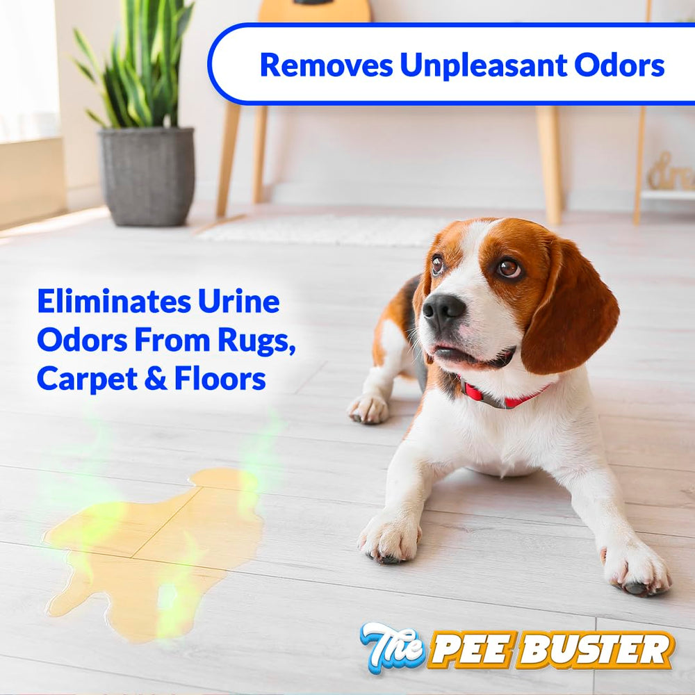 Tabletas Pee Buster para limpieza profunda de manchas difíciles.
