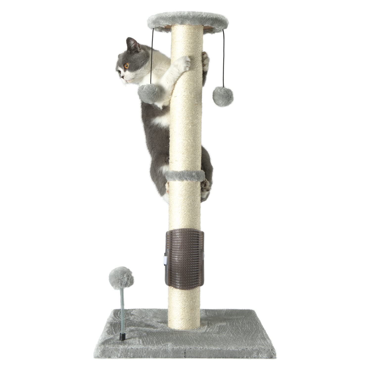 PEEKAB poste rascador de 32 pulgadas con sisal para uñas y juego del gato
