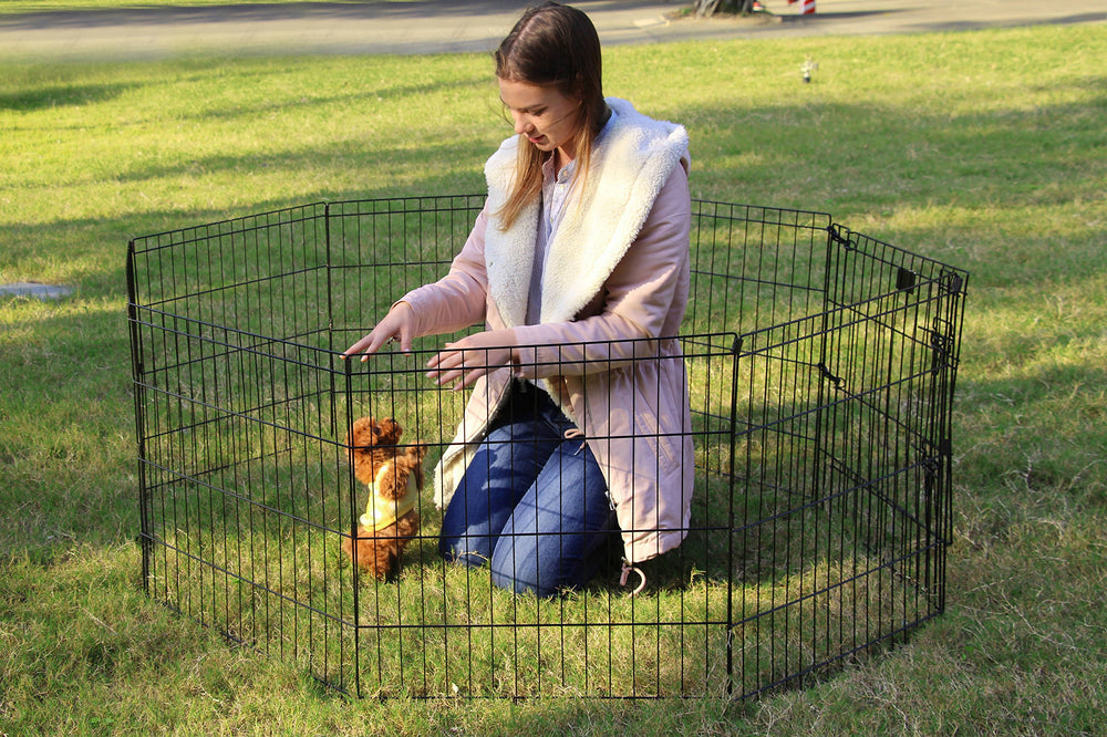 Peekaboo Corral malla metálica dura, resistencia para mascotas