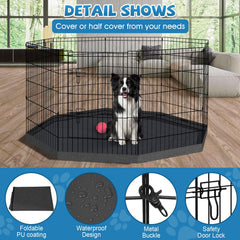 Peekaboo Dog Pen apto para interior y exterior con protección contra elementos.