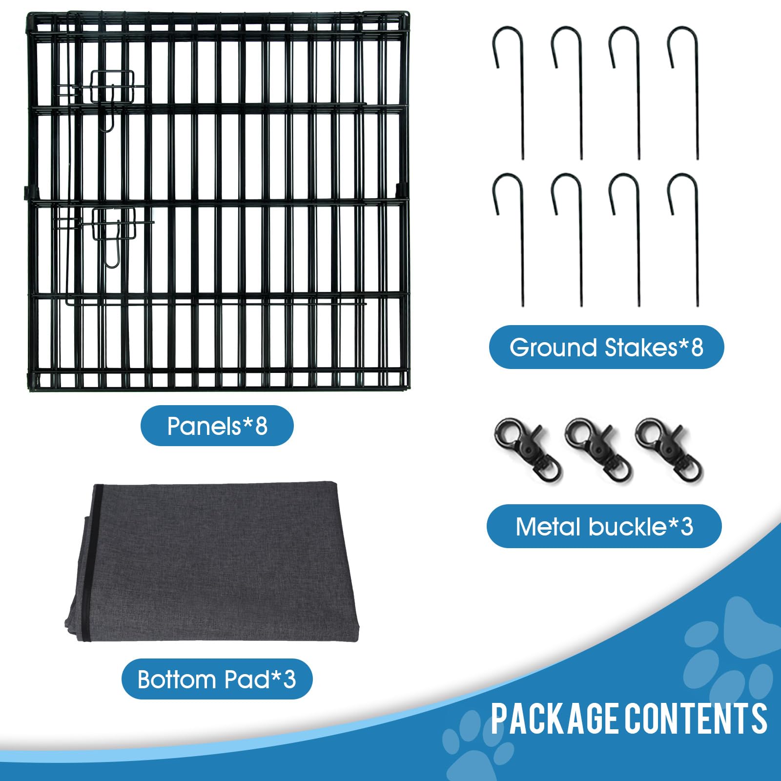 Uso interior y exterior con Peekaboo parque para perros versátil