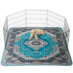 Peepeego almohadilla lavable 63x63 pulgadas mantiene seca la zona de juego del cachorro.