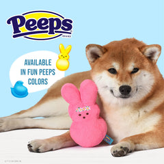 Peeps peluche suave para perros, ofrece abrazos tiernos y juego tranquilo.