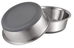 Peggy11 cuenco antideslizante de acero inoxidable para perros y gatos, evita deslizamientos durante la comida.
