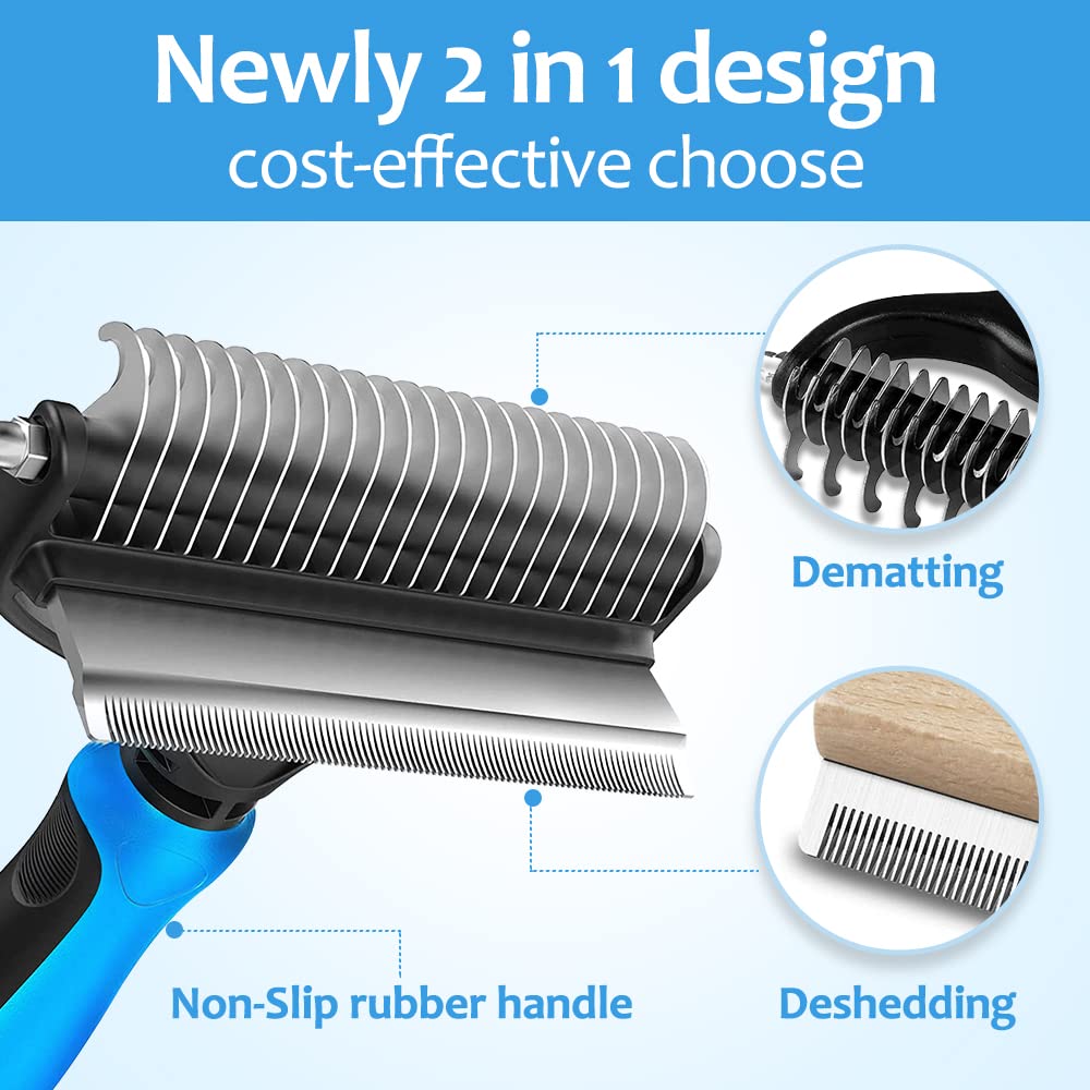 PEITA PET dos-en-uno diseño ergonómico, agarre seguro durante el cepillado.