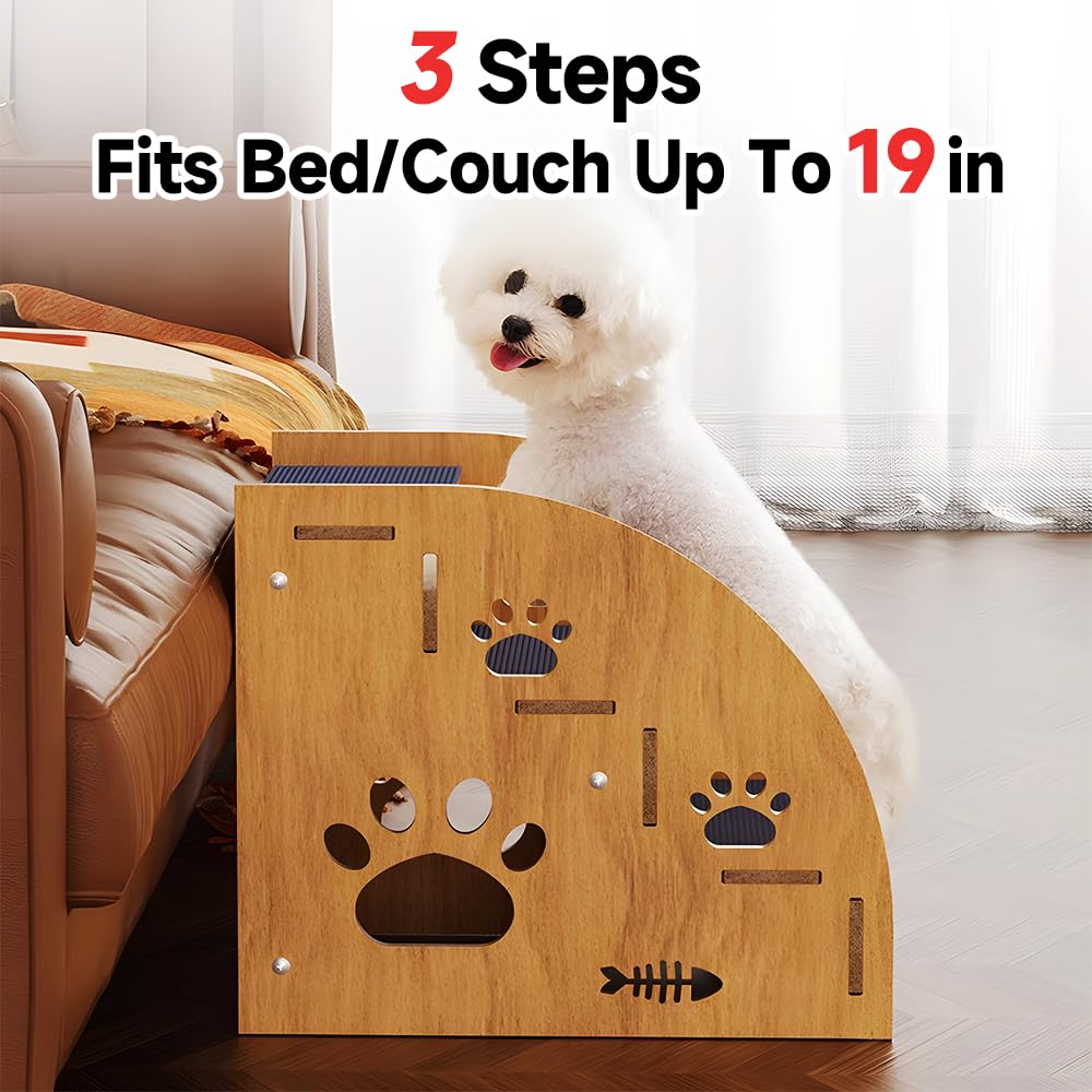 PEITA PET escalones para gatos mayores, primera ayuda para trepar muebles.