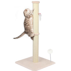 peluomoz poste rascador gato 36 pulgadas, ideal para estirar y rascar.