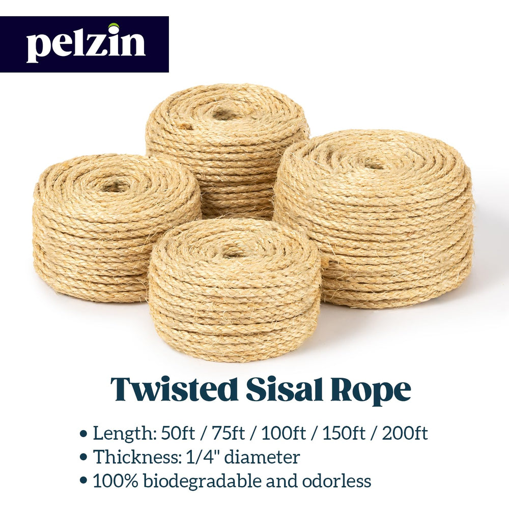 Pelzin ideas de proyectos con cuerda de sisal para gatos y juguetes.