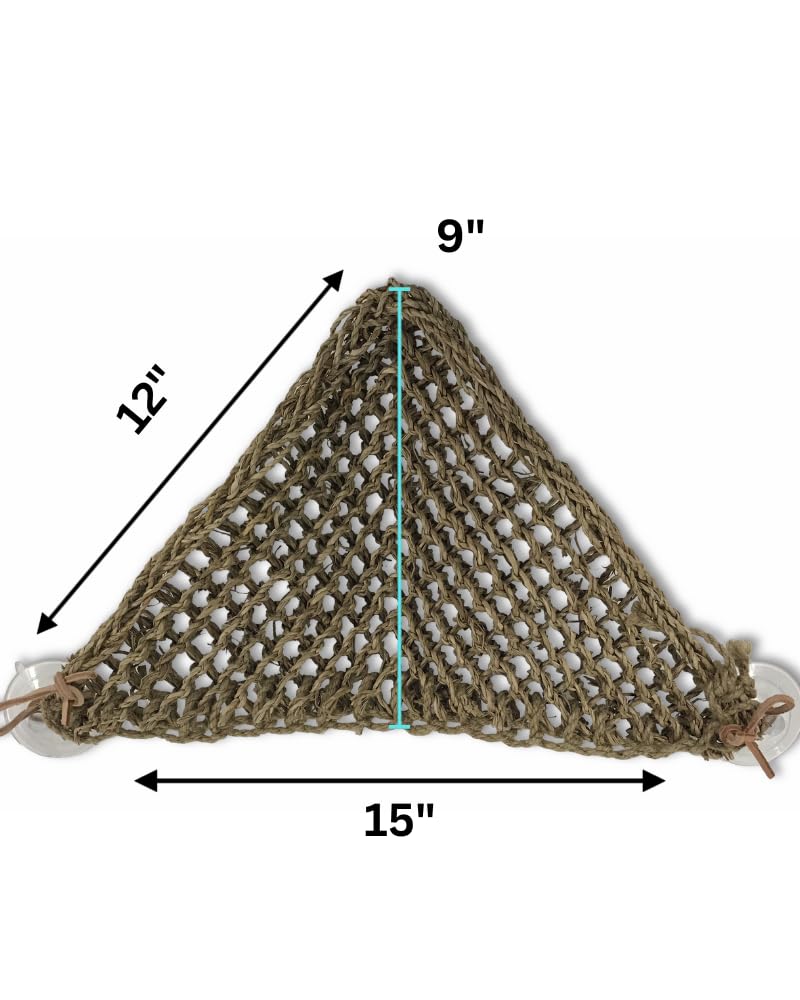 PENN-PLAX Reptology Lizard Lounger Corner Triangle, sistema de montaje con ventosas, instalación estable.
