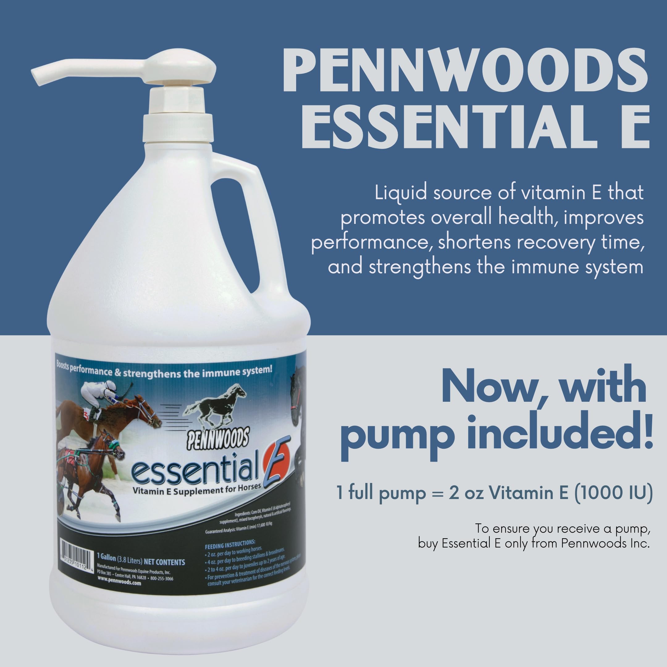 Pennwoods Essential E, aceite de soja carrier, base estable para suplemento líquido.