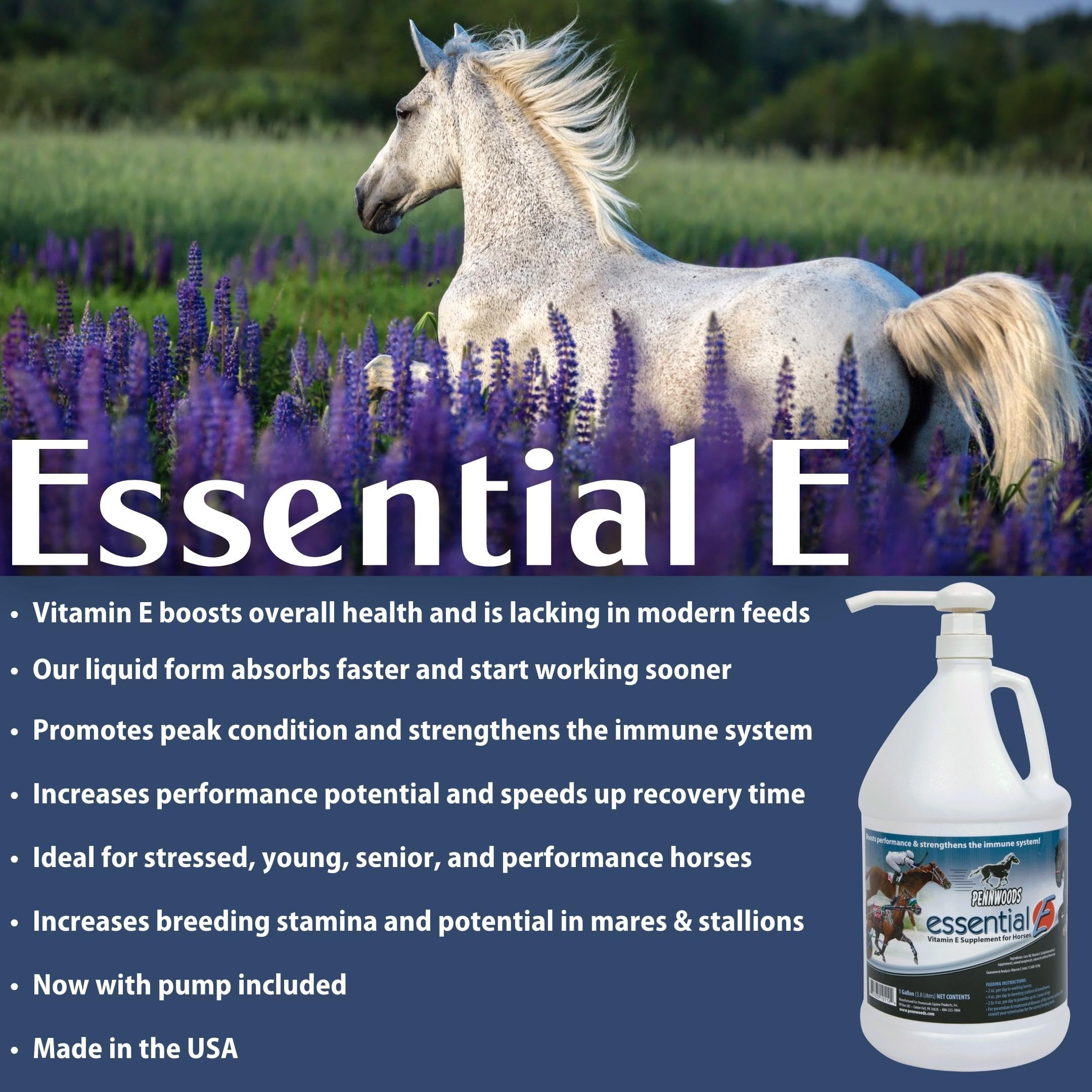 Pennwoods Essential E, uso diario, formato conveniente para programa nutricional.