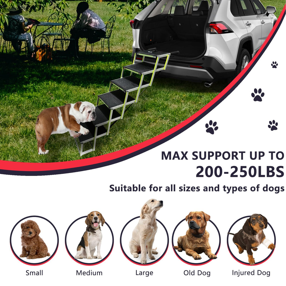 PENSUN escalera apta para coche y SUV, ideal para viajes con mascotas.